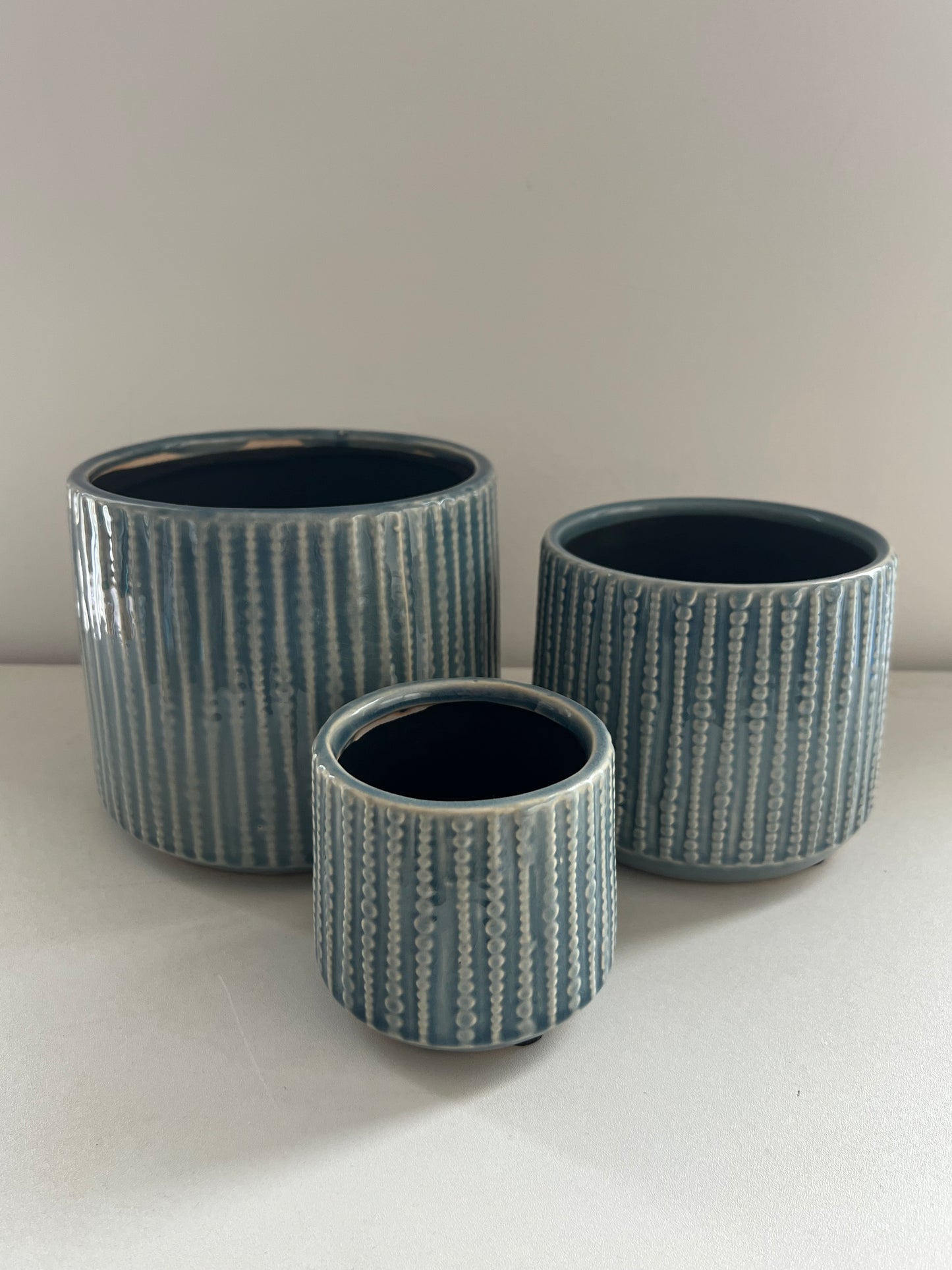 Blue Sage Planter Pots